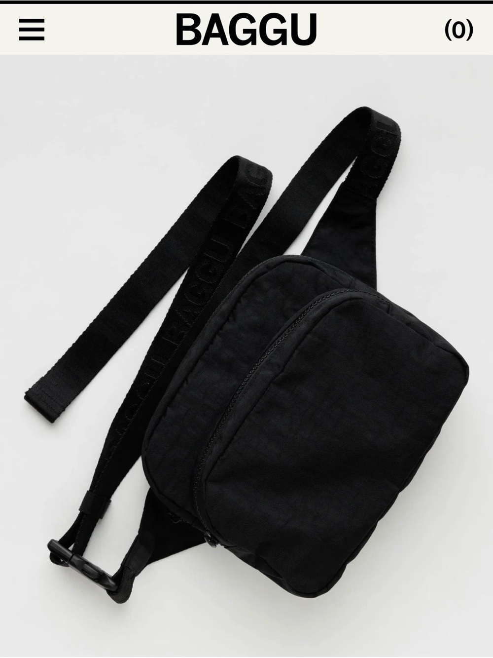 Baggu black Fanny pack